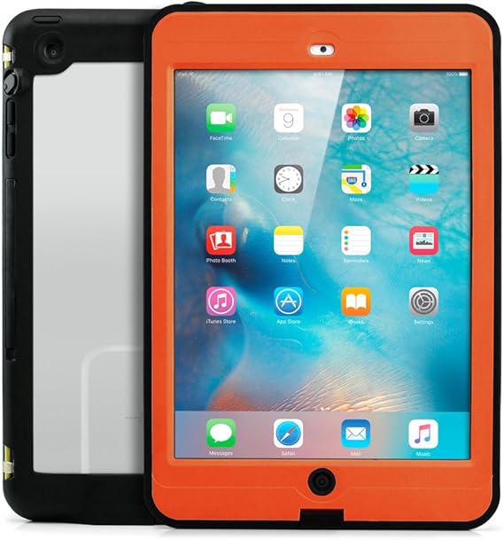 Trenro Waterproof Case for iPad Mini - Orange