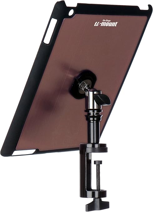 On-Stage TCM9163 Quick Release Table Tablet Mount with Snap-On Cover for iPad 2/3/4, Mauve