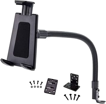 Arkon Tablet Seat Rail or Floor Car or Truck Mount with Gooseneck for iPad Pro iPad Air iPad 2 Retail Black