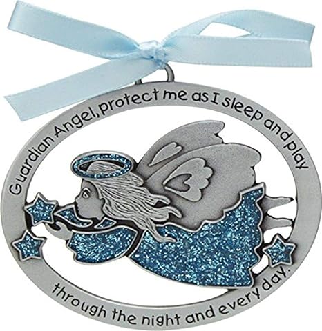 Cathedral Art (Abbey & CA Gift Blue Angel Crib Medal for Jewelry Making, Multi