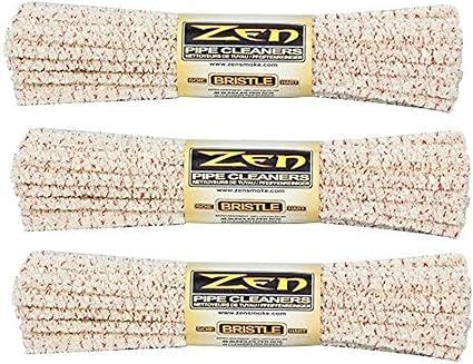 ZEN Bundles Zen Pipe Cleaners Hard Bristle, 132 Count (Pack of 3),Yellow