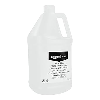 Amazon Basics All Purpose Washable School Clear Liquid Glue - Great for Making Slime, 1 Gallon