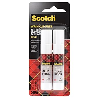 Scotch® Craft Glue Sticks, 0.28 Oz., White, Pack of 2