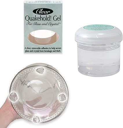 Quakehold! 22111 Gel for Glass and Crystal, Clear, 4oz