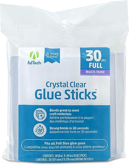 Multi Temp Glue Sticks-30PK/7/16 Inch x4 Inch