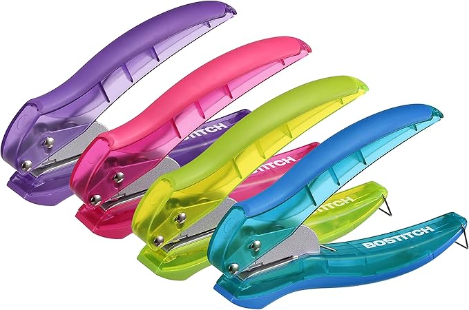 Bostitch Office inLIGHT Reduced Effort One-Hole Punch, One Unit per Package, Assorted Colors, No Color Choice (2401)