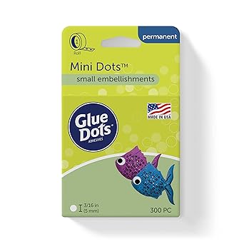 Glue Dots, Mini Dots, Double-Sided, 3/16