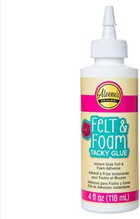 Aleene's Felt and Foam Tacky Glue, 4 FL OZ, Original Version