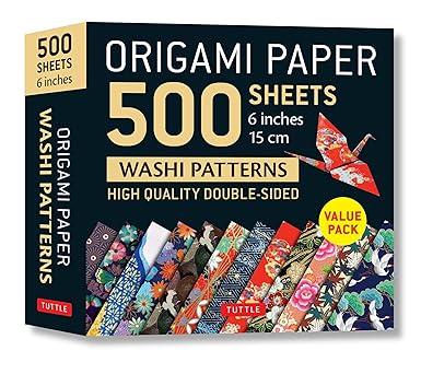 Origami Paper 500 sheets Japanese Washi Patterns 6