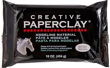 Creative Paperclay for Modeling Compound, 16-Ounce, White, 4