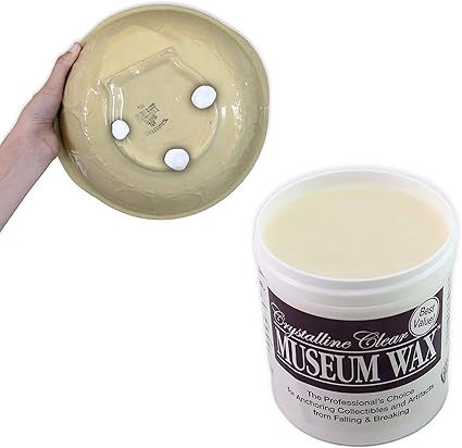 Quakehold! 13-Ounce Museum Wax, Clear Adhesive, Reusable and Removable, Non-Toxic and Non-Damaging, Easy to Use, Great for Wall Art, Antiques, For Use on Metal, Glass, Ceramic, Wood, 1 Pack