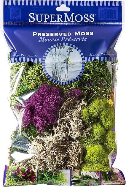 SuperMoss (23310) Moss Mix - Best Sellers, 80.75 Cubic Inch Bag (Appx. 2 Ounce)