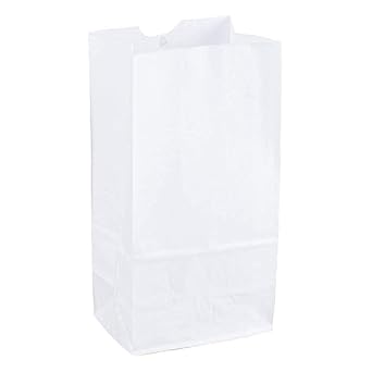 2lb White Kraft Paper Bags- Pack of 100ct