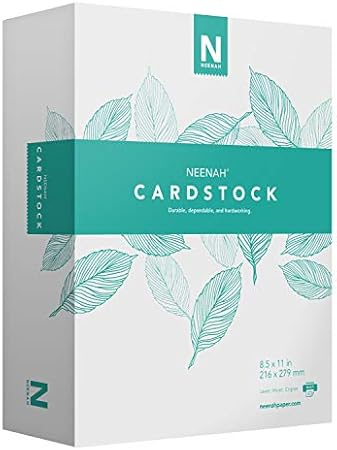 Neenah Cardstock, Mediumweight, 365 Sheets, 90 lb/163 gsm, 94 Brightness, 8.5