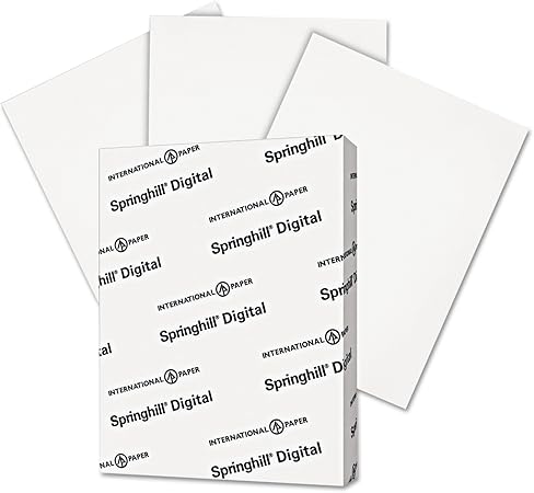 Springhill 015101 Digital Index White Card Stock 90 lb 8 1/2 x 11 250 Sheets/Pack (SGH015101)