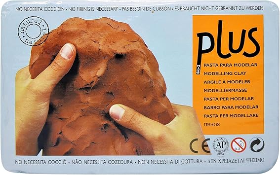 ACTIVA Plus Clay Natural Self-Hardening Clay Terra Cotta 2.2 pounds