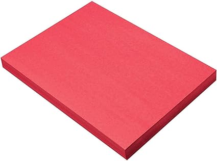 Prang (Formerly SunWorks) Construction Paper, Holiday Red, 9