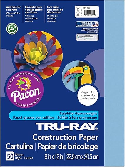 Tru-Ray Construction Paper, 50% Recycled, 9