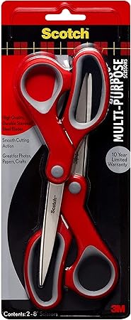 Scotch™ Multi-Purpose Scissor, 8 in, 2-Pack