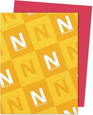 Neenah Astrobrights Premium Color Card Stock, 65 lb, 8.5 x 11 Inches, 250 Sheets, Re-Entry Red