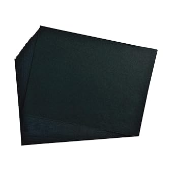 Construction Paper,Black,9 inches x 12 inches, 50 Sheets, Heavyweight Construction Paper,Crafts,Art,Kids Art,Painting, Coloring,Drawing,Creating,Paper,Art Project,All Purpose