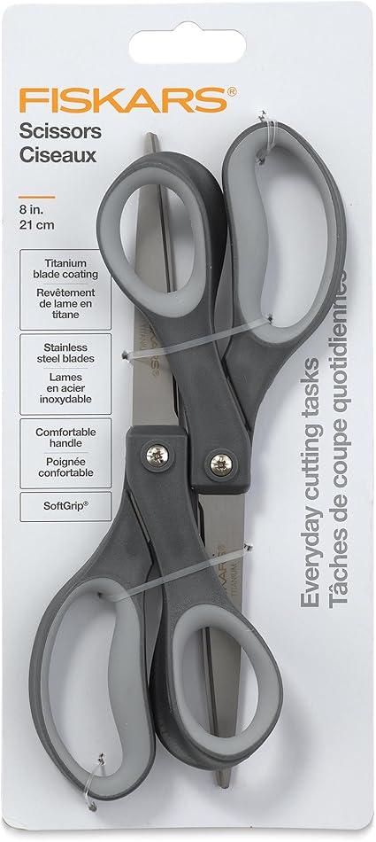 Fiskars Everyday Softgrip Titanium Scissors (8