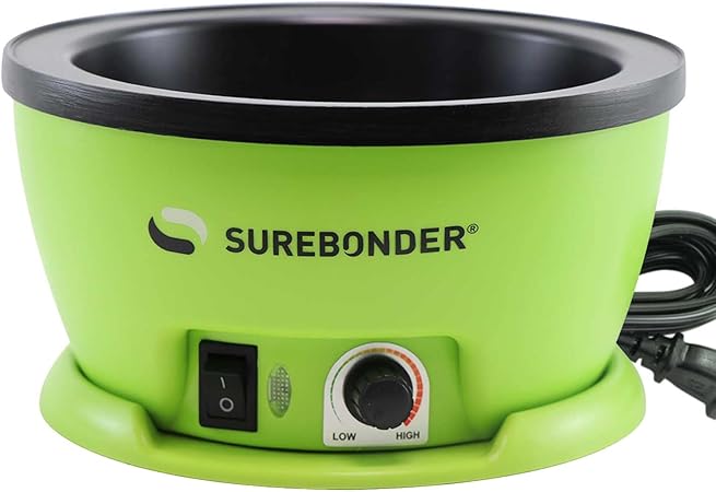 Surebonder Electric Hot Glue Skillet, Adjustable Temperature 225-400 F, 5-1/4