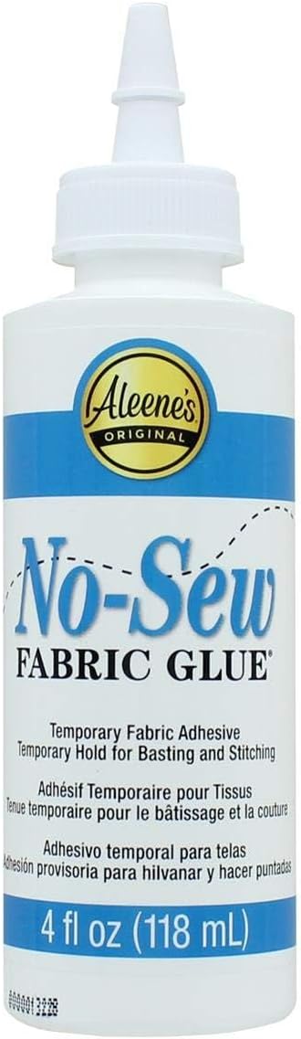 Aleene's 15626 No-Sew Temporary Fabric Glue ,Multicolor,4 oz