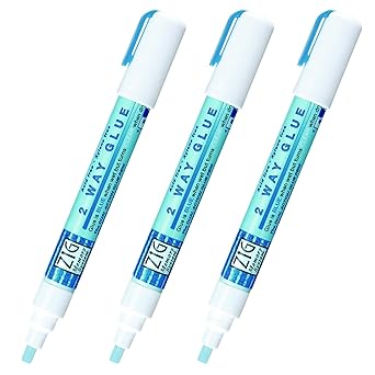 KURETAKE ZIG CORPORATION 2-Way Glue Pen 3P, Chisel Tip