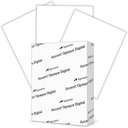 Accent Opaque White 8.5” x 11” Cardstock Paper, 65lb, 176gsm – 250 Sheets (1 Ream) – Premium Medium Weight Smooth Cardstock, Printer Paper for Invitations, Menus, Business Cards – 188560R