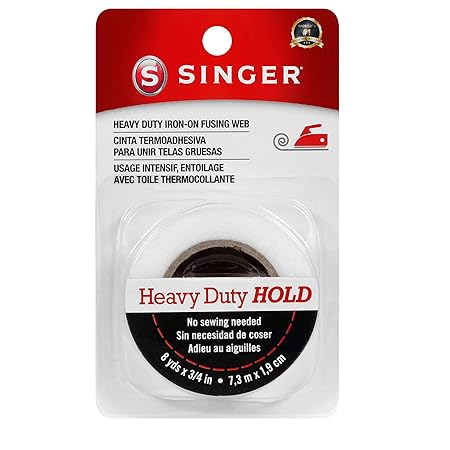 SINGER 00240 Heavy Duty Iron-On Fusing Web, Fabric Adhesive,