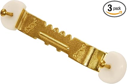 OOK 533862 ReadyNail Sawtooth Hanger, Picture Hanger, Gold Finish, Brass (3-Count)