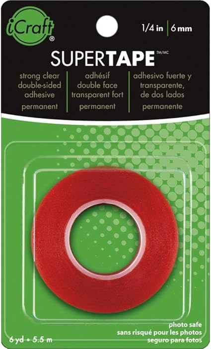 iCraft SuperTape Strong Double Sided Permanent Double-sided Adhesive 1/4