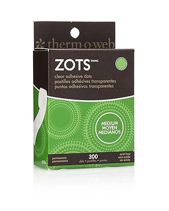 iCraft Zots Clear Adhesive Dots, Medium, 3/8