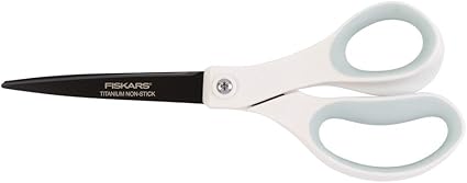 Fiskars Non-Stick Titanium Softgrip Fashion Scissors, 8