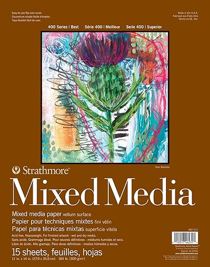 Strathmore 462-111 400 Series Mixed Media Pad, 11