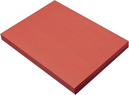 Prang (Formerly SunWorks) Construction Paper, Red, 9