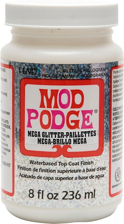 Mod Podge Mega, 8 oz, Hologram Glitter