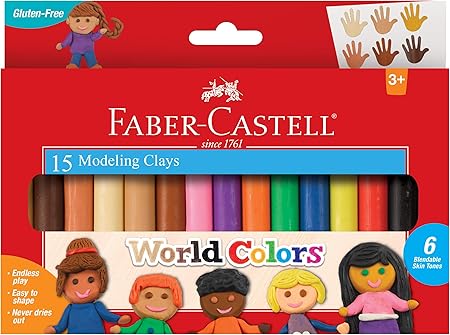 Faber-Castell World Colors Modeling Clay - Modeling Clay for Kids - Sensory Play