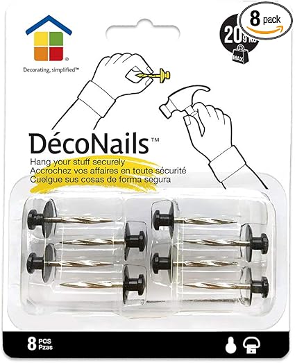 Under the Roof Decorating Deco Nail Small Head Sampler Pack,Black