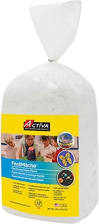 ACTIVA Fast Mache Fast Drying Instant Papier Mache - 4 pounds