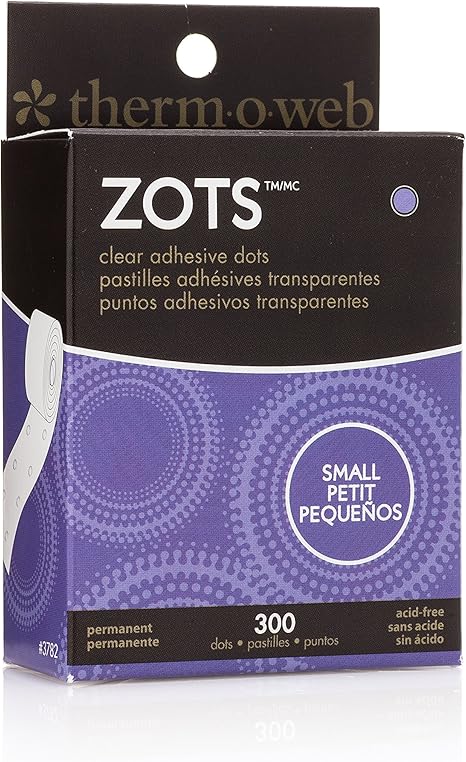 Thermoweb Zots Clear Adhesive Dots, Small, 3/16