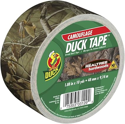 Duck Brand 1409574 Printed Duct Tape, 1.88 Inches x 10 Yards, Realtree Camouflage