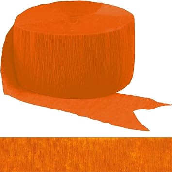 Orange Peel Crepe Paper Roll - 81' (1 Count) - Great for Stunning DIY Crafts, Party Decor, and More