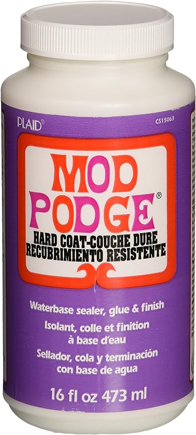 Mod Podge CS15063 Waterbased Sealer, Glue & Finish, 16 oz, Hard Coat, 16 Ounce, Clear, 16 Fl Oz