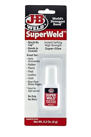 J-B Weld 33106 SuperWeld Glue - Clear Super Glue - 0.2 oz., 0.2 Ounce