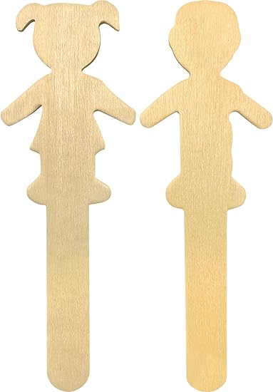 STEM Basics: People-Shaped Craft Sticks - 50 Count