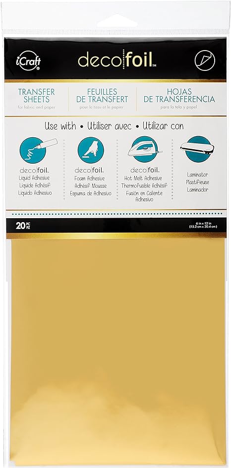 iCraft - 418561 Deco Foil Transfer Sheets, 6