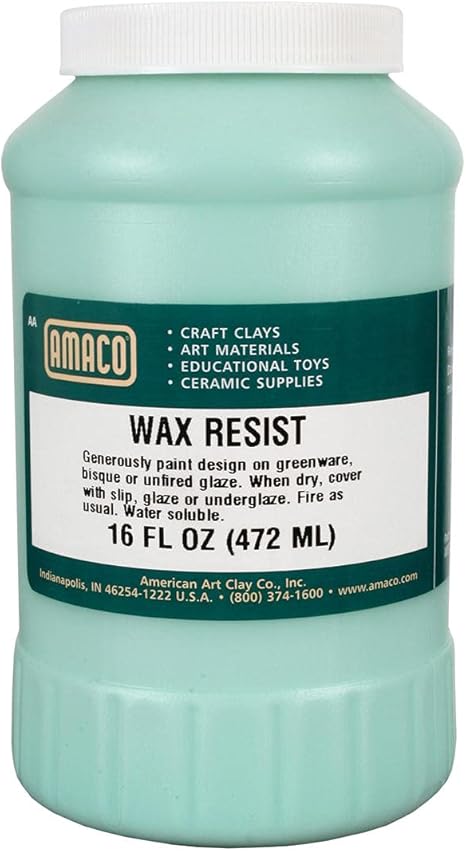 AMACO Jar Wax Resist 16 FL Oz (472ml)