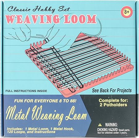 Pepperell Weaving Loom Retro Craft Kit, Red, 1 Count (Pack of 1)